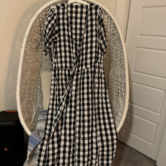 ASOS Black and White Checkered Maxi Dress - Picture 2 of 3